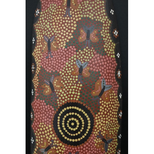 50 - Launce Napanganka,(Australian Aboriginal deceased) Coolamon, mulgawood, 1987, Anmatjere Community, a... 