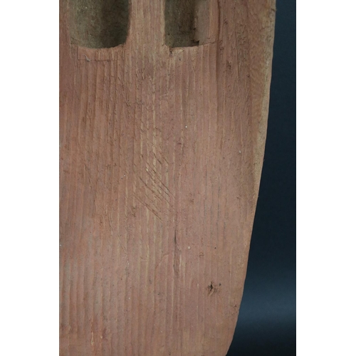 59 - Bismark Pultara, (Australian Aboriginal deceased) Shield, bean tree, 1970s, Walpiri, approx 64cm L x... 