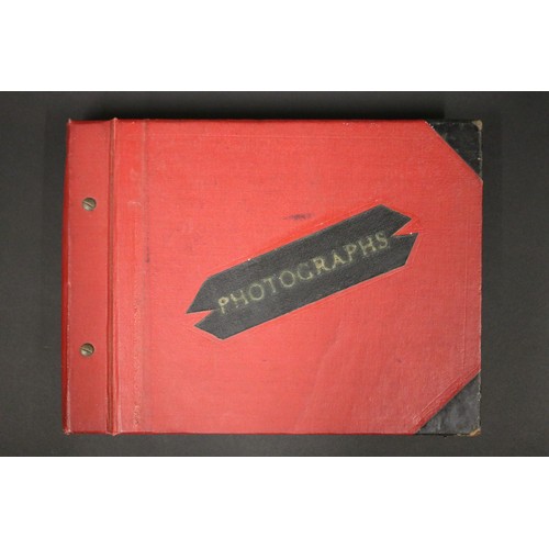 1211 - Photo album to include various touring photos from the 1950s, many with Lew Hoad. Photographs to inc... 