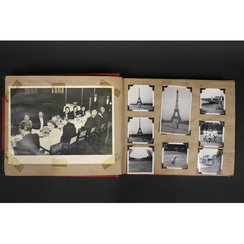 1211 - Photo album to include various touring photos from the 1950s, many with Lew Hoad. Photographs to inc... 