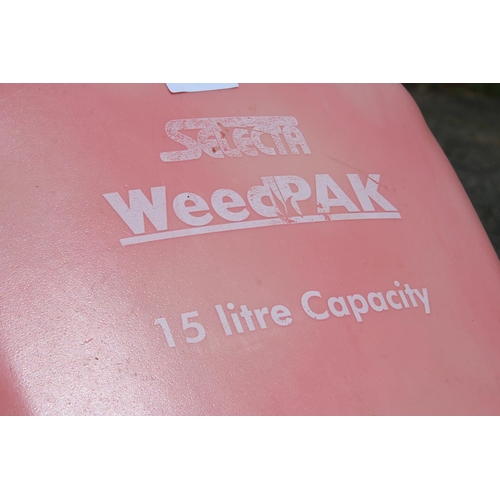 295 - Selecta Weedpak 15 litre back pack sprayer