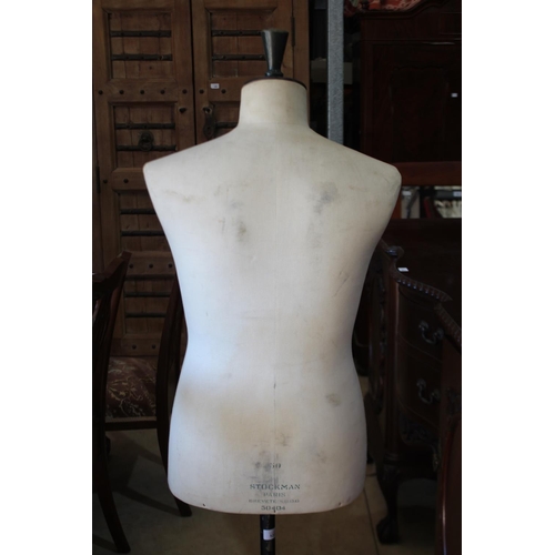 522 - Antique French Stockman of Paris shop male mannequin, approx 152cm H