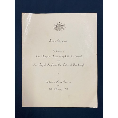 144 - Rare & extensive single owner collection of 1954 Royal Visit memorabilia from the leading steward, t... 