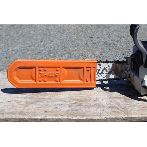 286 - Stihl farm boss chain saw MS 310 with owners manual. Very little use , good clean condition