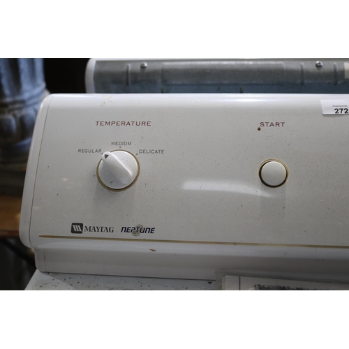 272 - Maytag Neptune heavy duty dryer, (Note phase plug)