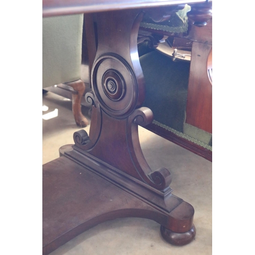 540 - Antique Cedar hall table, approx 84cm H x 114cm W x 59cm D