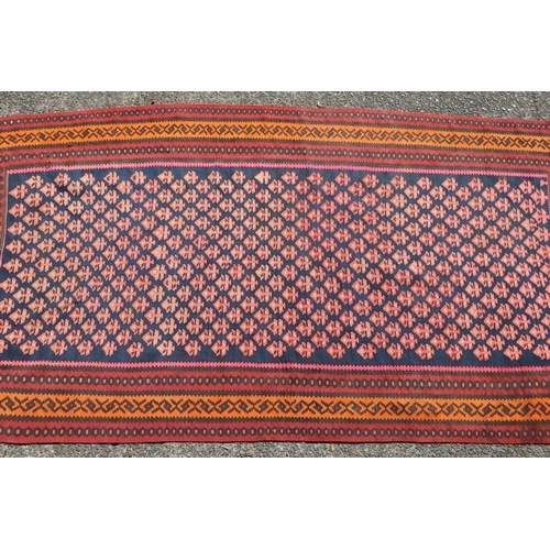 89 - Kilim wool carpet, approx 305 L X 165 W