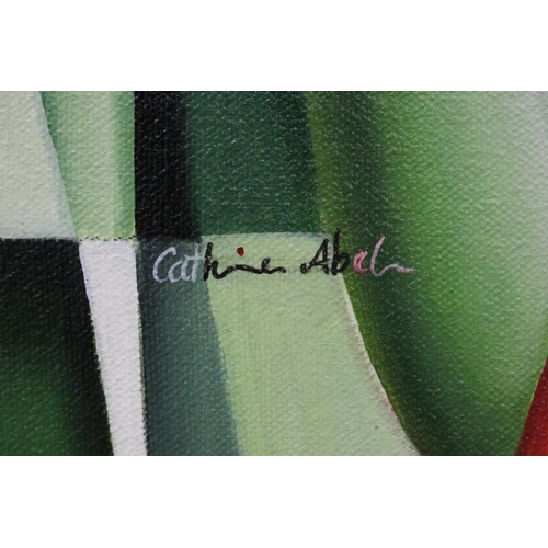94 - Catherine Abel (1966-.) Australia, Kangaroo Paw, West Australian floral emblem, oil on canvas, numbe... 