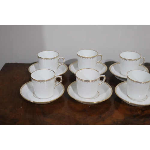 568 - Royal Copenhagen china demi tasse service for eight along with 2 extra saucers