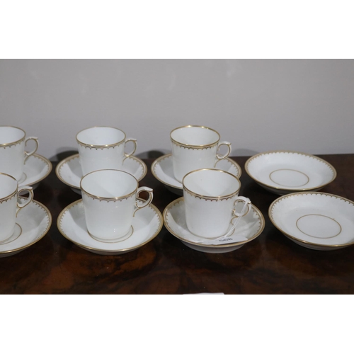 568 - Royal Copenhagen china demi tasse service for eight along with 2 extra saucers