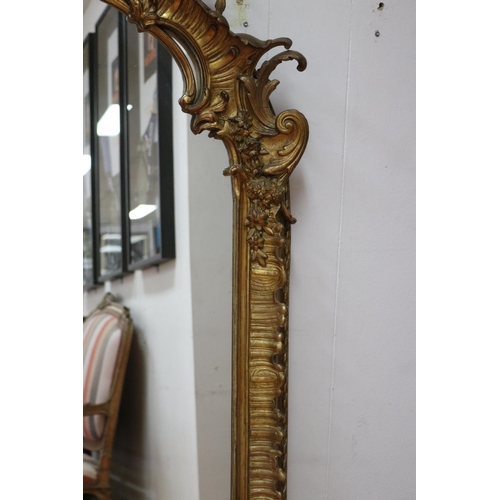 146 - Impressive antique French Oriental Chippendale inspired mirror, approx 178cm H x 107cm W