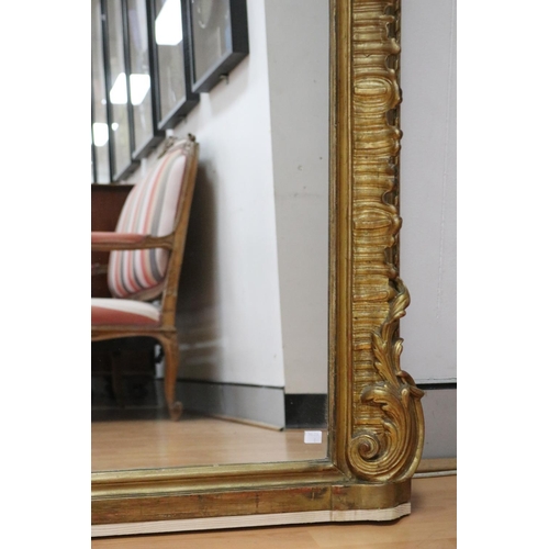 146 - Impressive antique French Oriental Chippendale inspired mirror, approx 178cm H x 107cm W