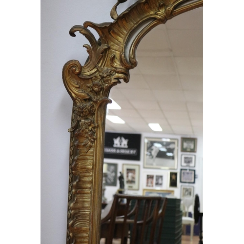 146 - Impressive antique French Oriental Chippendale inspired mirror, approx 178cm H x 107cm W