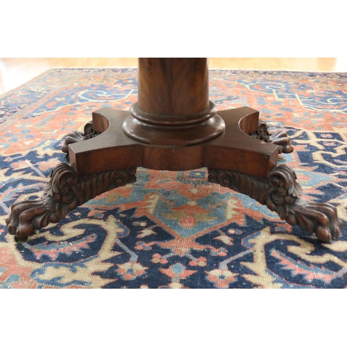 185 - Antique mahogany drop side table, fitted with single drawer to one end. The top held by gun barrel s... 