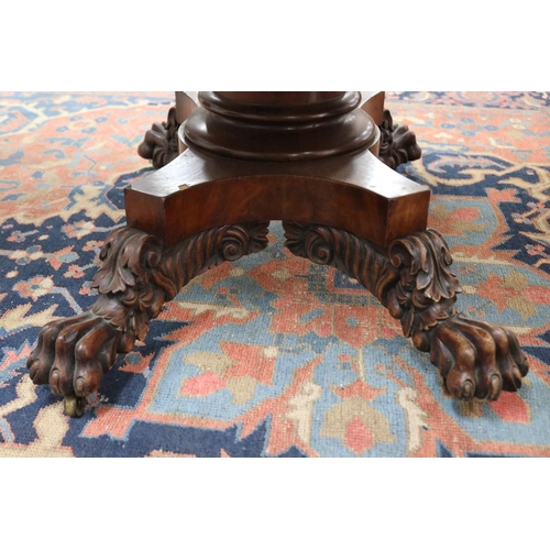 185 - Antique mahogany drop side table, fitted with single drawer to one end. The top held by gun barrel s... 