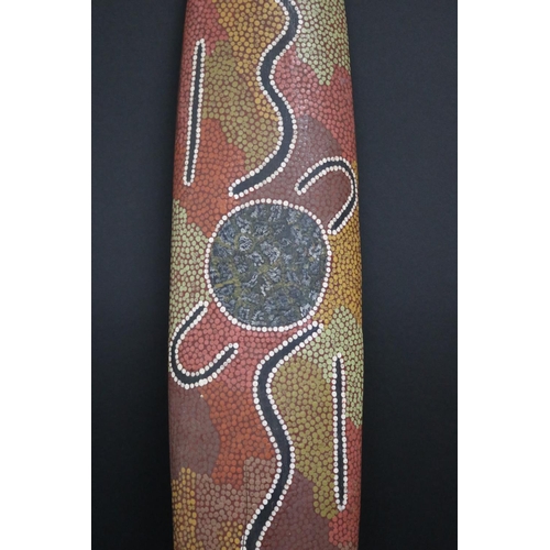 49 - Leslie Tilmouth Purula, (Australian Aboriginal deceased) Shield, mulgawood, 1987, Anmatjere Communit... 