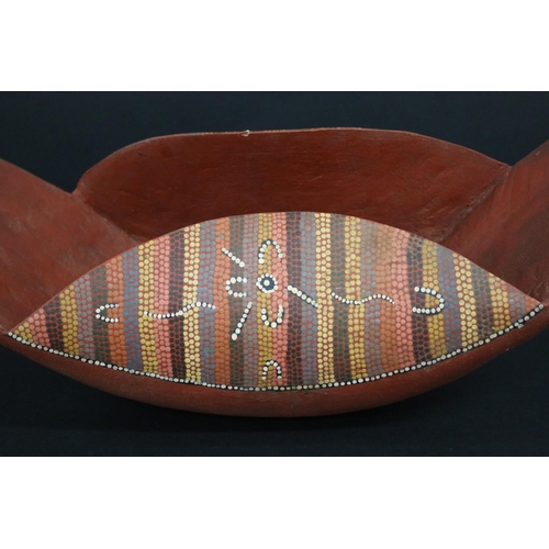 64 - Kitty Pultara Nabaljari, (Australian Aboriginal deceased) Baby carrying coolamon, bean tree, 1988, A... 