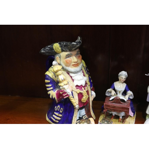 493 - An array of antique and vintage porcelain, approx 18cm H and smaller