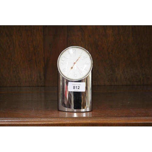 519 - Artemide desk clock, 15 cm high, untested