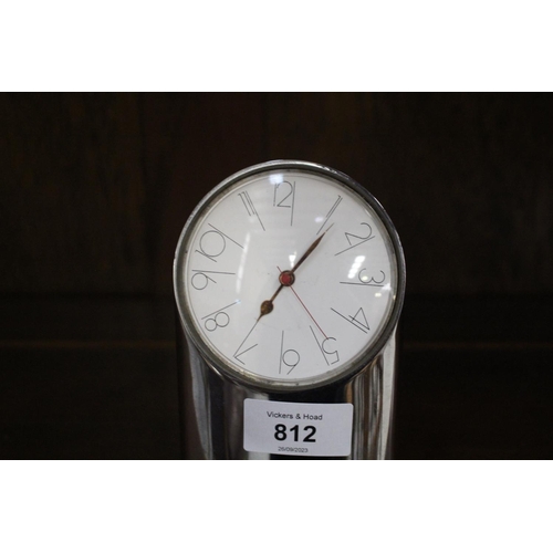 519 - Artemide desk clock, 15 cm high, untested