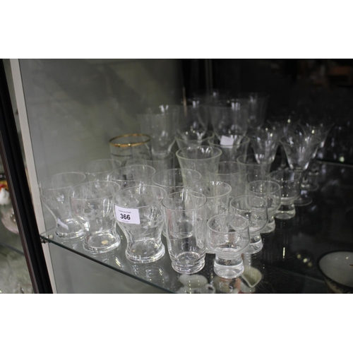 542 - Collection of vintage wine glasses, approx 17cm H and smaller (approx 30)