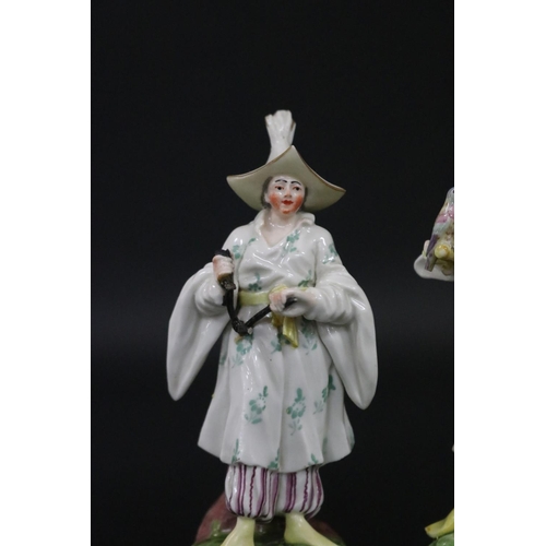 108 - Pair of Frankenthal porcelain figures of Orientals, circa 1770, probably modelled by Karl Gottlieb L... 