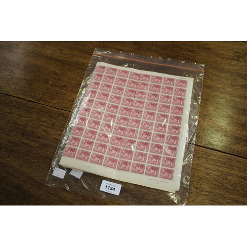 603 - Two sheets of vintage New Zealand stamps 2D and 3D, approx 160 x 2, various conditions