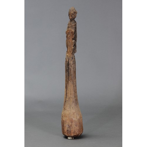 627 - Rare early Pounder, LAKE SENTANI, Papua New Guinea. Carved and engraved hardwood. Approx L54.5cm. PR... 
