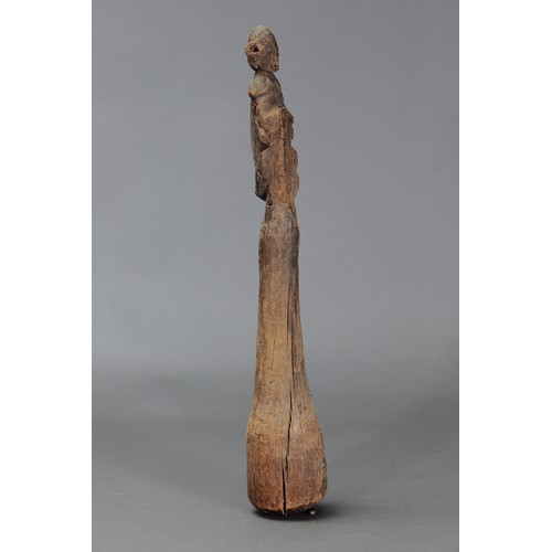 627 - Rare early Pounder, LAKE SENTANI, Papua New Guinea. Carved and engraved hardwood. Approx L54.5cm. PR... 