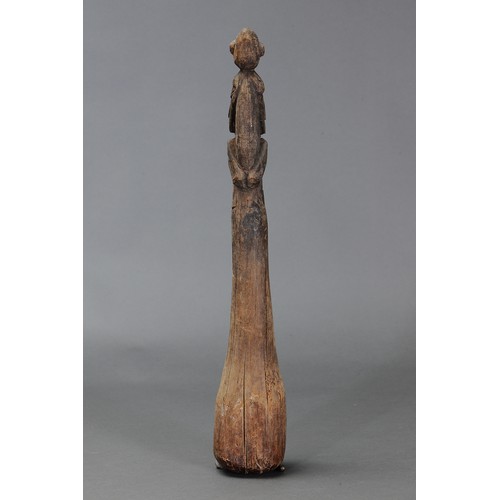 627 - Rare early Pounder, LAKE SENTANI, Papua New Guinea. Carved and engraved hardwood. Approx L54.5cm. PR... 