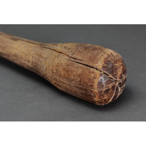 627 - Rare early Pounder, LAKE SENTANI, Papua New Guinea. Carved and engraved hardwood. Approx L54.5cm. PR... 