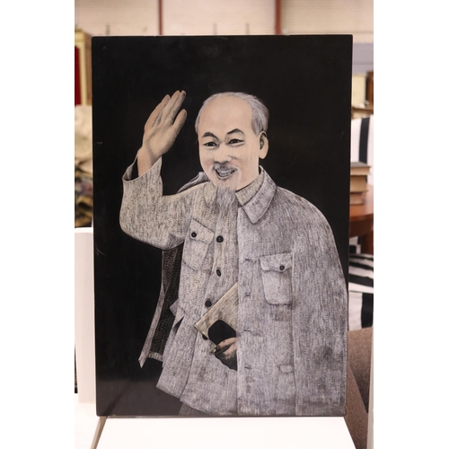 647 - Portrait of a man, unsigned, approx 60cm x 40cm