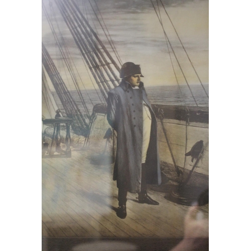 657 - Antique litho in oak frame after William Quiller Orchardson, approx 31cm x 47cm