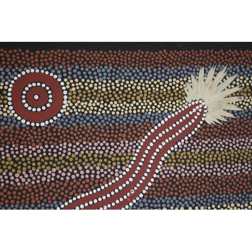 31 - Clifford Possum Tjapaltjarri (c1933-2002) Aboriginal Australian, Possum Dreaming Corroboree, illustr... 