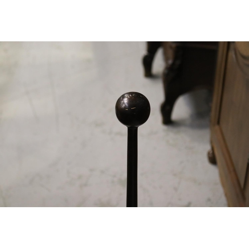 5 - Ball form stand, approx 77cm H x 40cm W x 24cm D
