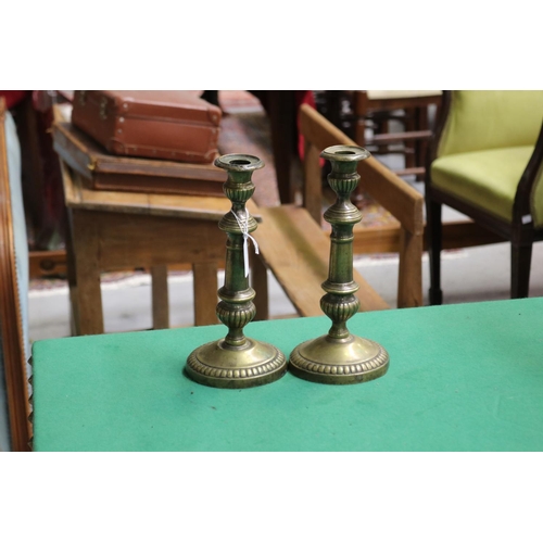 517 - Pair of candlesticks (2), each approx 26cm H