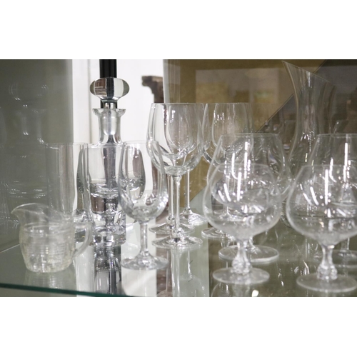 619 - Assortment of glass ware to include Royal Selangor Pewter etc, approx 31cm H and shorter