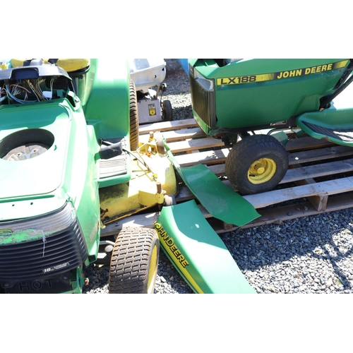 275 - Two John Deere sit on mowers for spares, both have been running (no guarantees) sold as spare parts ... 