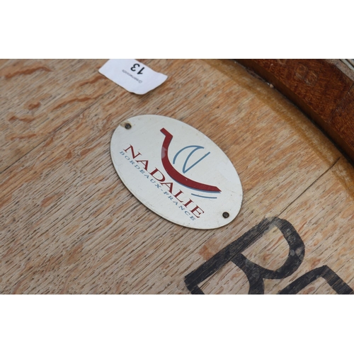 13 - Pair of oak large wine barrels, approx 101cm H x 63cm Dia each (2)
