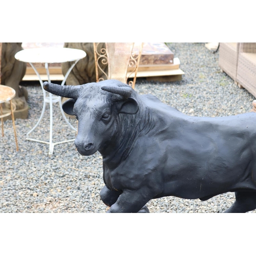 238 - Large cast iron bull, approx 93cm H x 124 cm long, x 60 cm depth