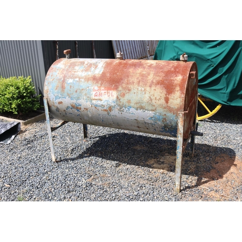 301 - Old Ampol fuel storage tank on stand (clean inside)