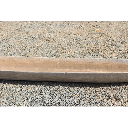 471 - Unknown origins, long antique native hardwood canoe, approx 408cm L x 54cm W