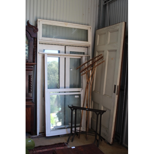 230 - Custom made entry door and surround, double glazed, with sliding double entry doors. (cost over $800... 