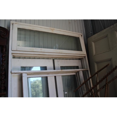 230 - Custom made entry door and surround, double glazed, with sliding double entry doors. (cost over $800... 