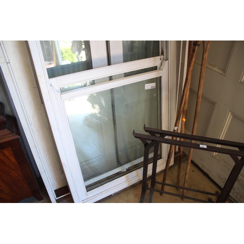 230 - Custom made entry door and surround, double glazed, with sliding double entry doors. (cost over $800... 