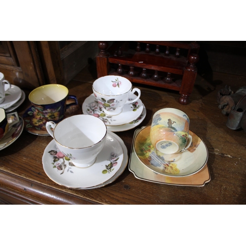 604 - Assortment of cups, saucers and plates etc to include Tuscan Royal Doulton etc