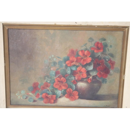 1099 - A Bell still life, oil on canvas, signed lower right, approx 26.5 cm x  36.5 cm