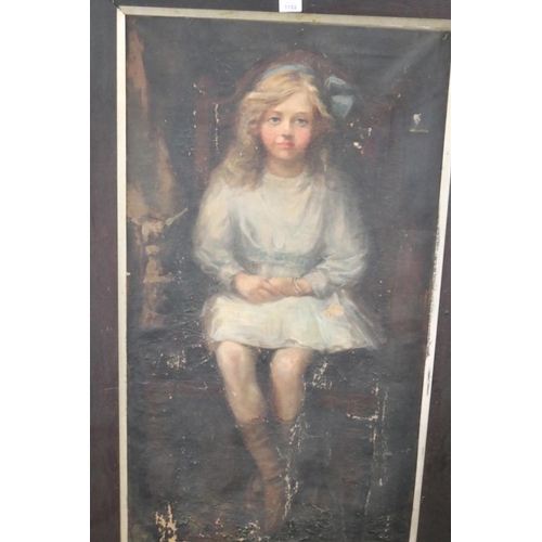 1102 - Elsie E. Middleton (1876-1950) Australia, Little Miss Princess, oil on canvas, Woodland Bridge road ... 