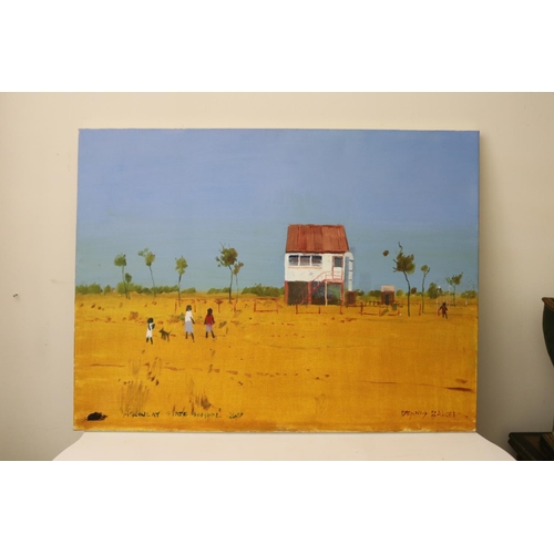 1145 - Dennis Baker (1951-.) Australia, McKinlay State School Old, oil on canvas, signed lower right, appro... 