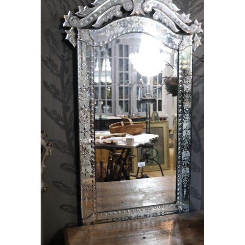 1165 - Venetian mirror, approx 120cm H x 72cm W